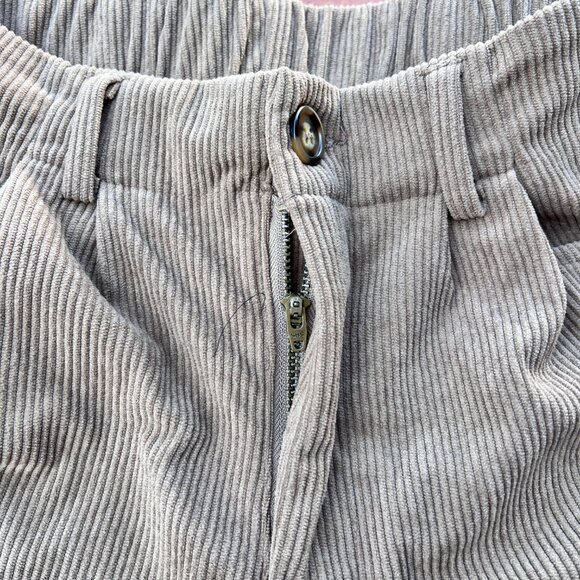 Size S Pants Womens Tan Beige Corduroy Straight Leg Mid Rise - Picture 6 of 12